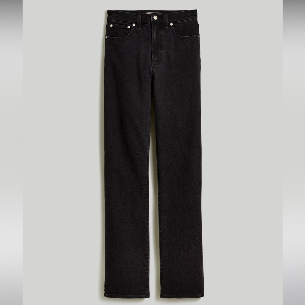 Madewell Black Straight-Leg Jeans - Picture 5 of 12